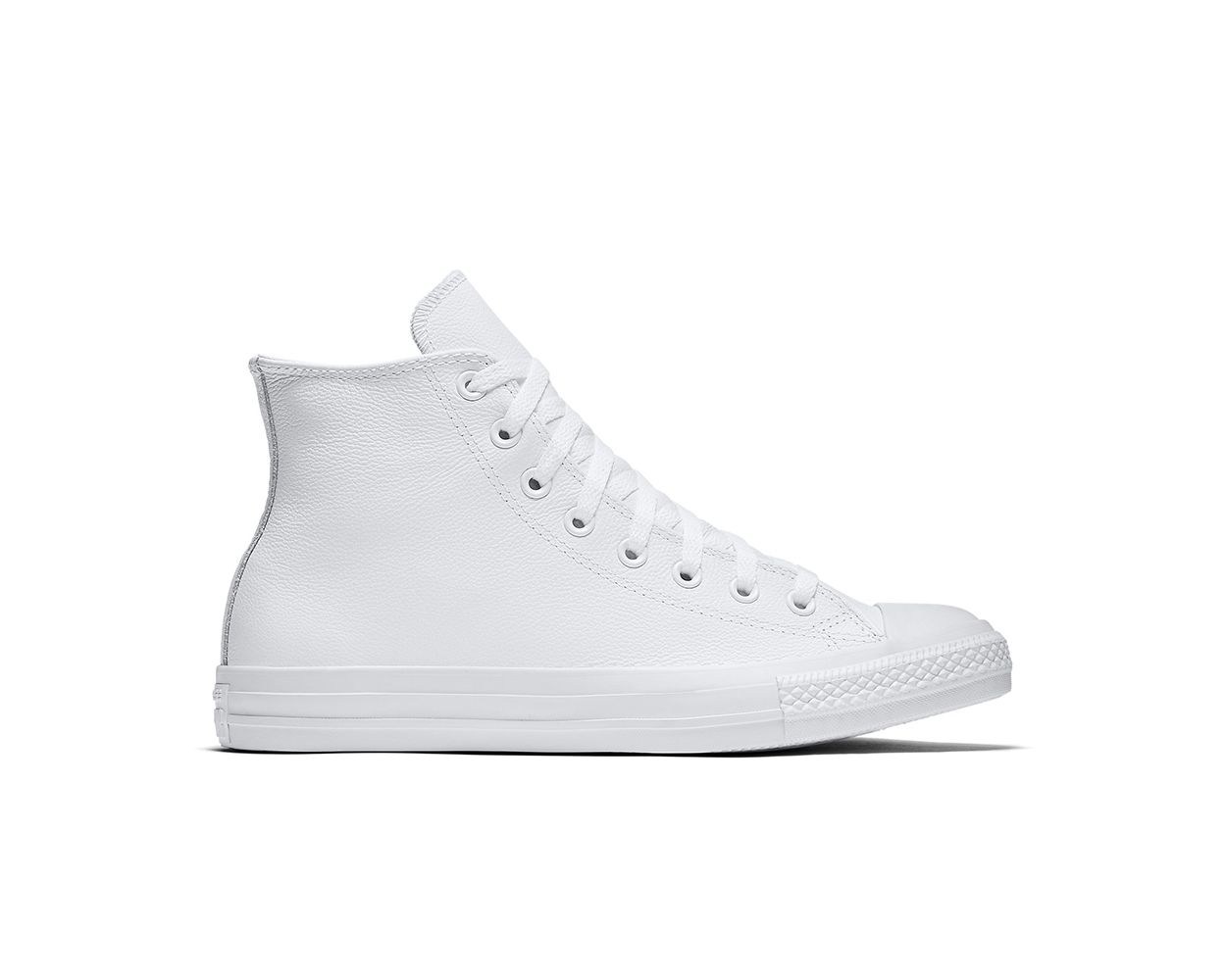Converse Chuck Taylor All Star Leather Hi in White Monochrome | UJB Canada