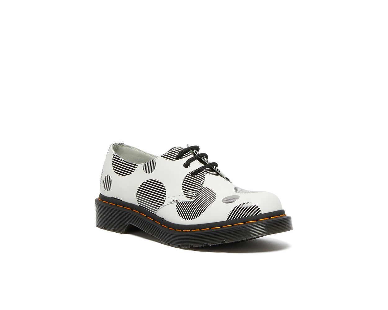 Dr. Martens Black Polka Dot 1461 Platform Derbys