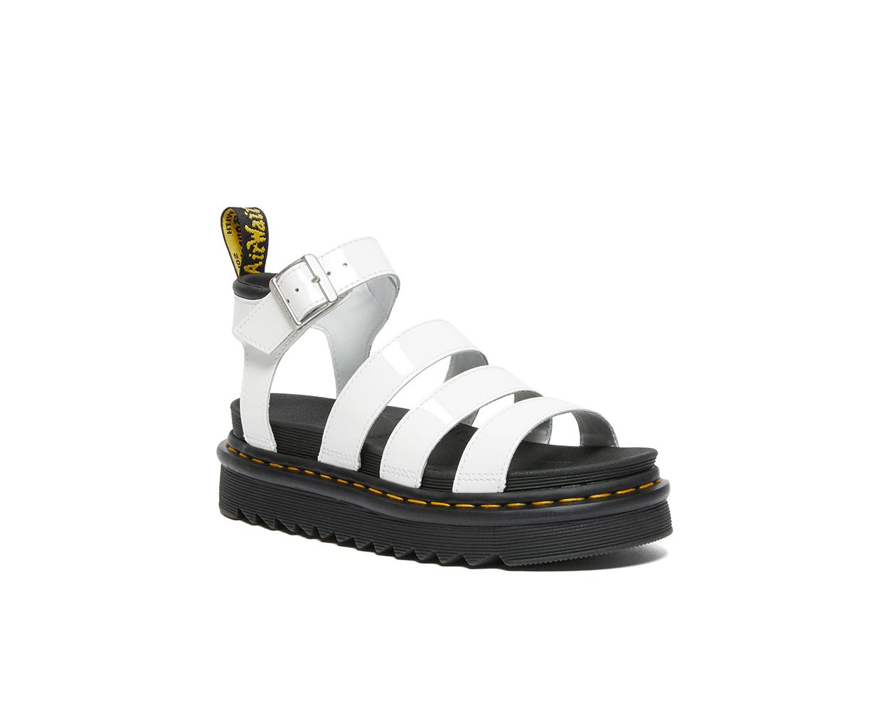 Dr. Martens Blaire Women's Leather Sandals in White | UJB Canada