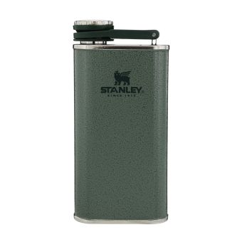 Stanley Classic Easy Fill Wide Mouth Flask - 8 Oz in Hammertone Green