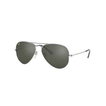 Ray-Ban Aviator Mirror Sunglasses in Silver with Non Polarized Silver Mirror Lenses