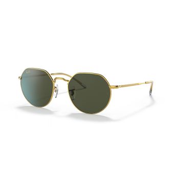 Ray-Ban Jack Sunglasses in Polished Gold/Green