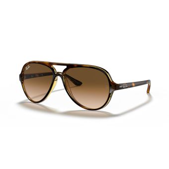 Ray-Ban Cat 5000 Classic Sunglasses in Polished Light Havana/Brown