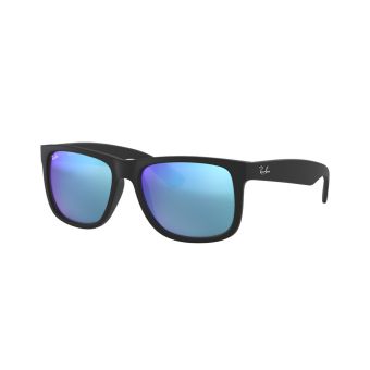 Ray-Ban Justin Classic Sunglasses in Black/Blue Flash