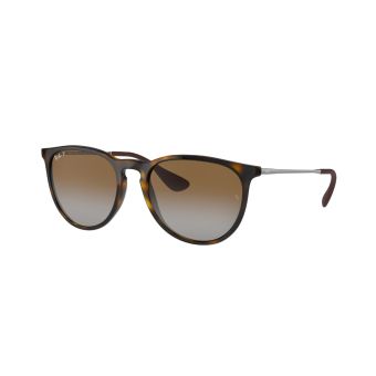 Ray-Ban Erika Classic Sunglasses in Tortoise/Gunmetal with Polarized Brown Gradient Lenses
