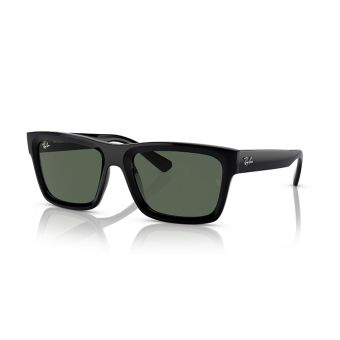 Ray-Ban Warren Bio-Based Sunglassess in Polished Black/Dark Green