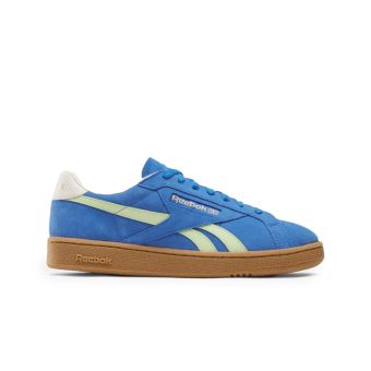 Reebok Club C Grounds Uk Shoes in Kinetic Blue/Astro Lime/Vintage C