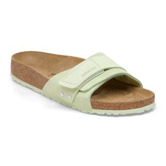 Birkenstock Oita Suede Leather Narrow in Faded Lime