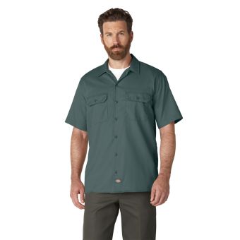 Dickies Short Sleeve Work Shirt in Lincoln Green