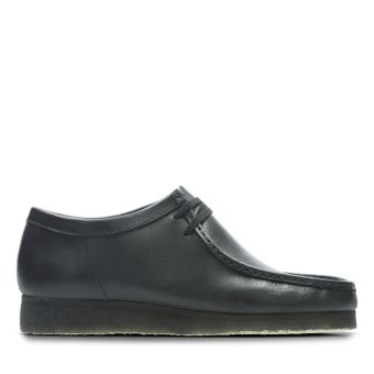Clarks Wallabee Men's Originals Icon Shoes in Black Leather