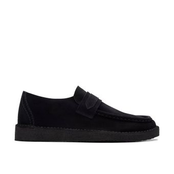 Clarks Nomad Loafer Suede in Black