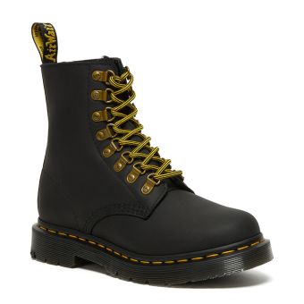 Dr. Martens 1460 Pascal DM's Wintergrip Leather Lace Up Boots in Black
