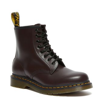 Dr. Martens 1460 Smooth Leather Lace Up Boots in Burgundy