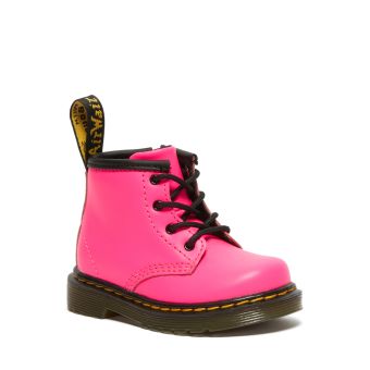 Dr. Martens Infant 1460 Softy T Leather Lace Up Boots in Pink Romario
