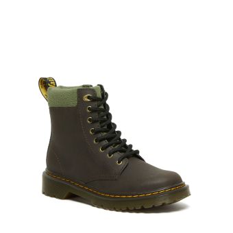 Dr. Martens Toddler 1460 Collar Lace Up Boots in Dark Brown