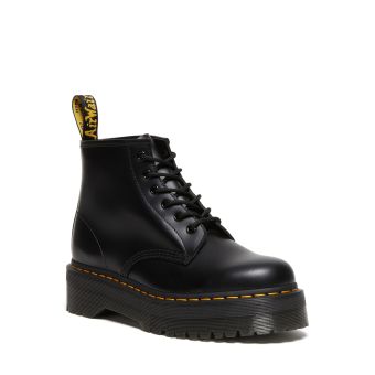 Dr. Martens 101 Smooth Leather Platform Ankle Boots in Black