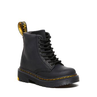 Dr. Martens Toddler 1460 Wintergrip Suede Lace Up Boots in Black
