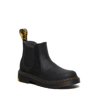 Dr. Martens Junior 2976 Yellowstone Suede boots in Black
