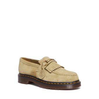 Dr. Martens Adrian Snaffle Desert Oasis Suede Loafers in Pale Olive