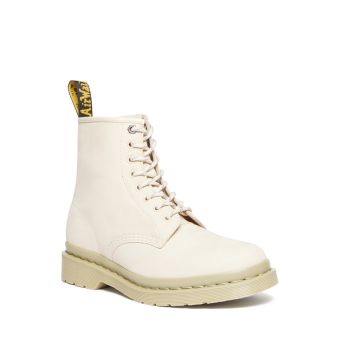 Dr. Martens 1460 Mono Milled Nubuck Leather Lace Up Boots in Parchment Beige