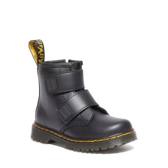 Dr. Martens Toddler 1460 Double Strap Leather Boots in Black