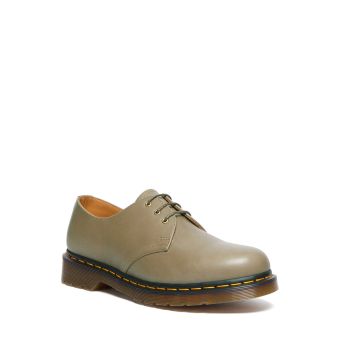 Dr. Martens 1461 Carrara Leather Oxford Shoes in Olive