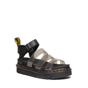 Dr. Martens Blaire Jelly Glitter Sandals in Black