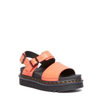 Dr. Martens Voss Pisa Leather Strap Sandals in Coral