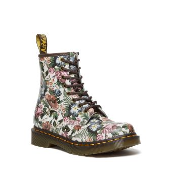 Dr. Martens 1460 Women's English Garden Leather Lace Up Boots in Multi
