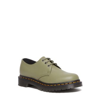 Dr. Martens 1461 Women's Virginia Leather Oxford Shoes in Muted Olive