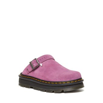 Dr. Martens Zebzag Suede Casual Slingback Platform Mules in Muted Purple