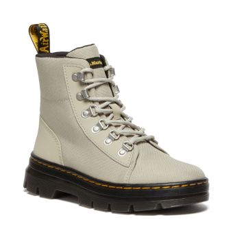 Dr. Martens Combs Women's Poly Casual Boots in Stone