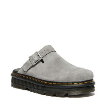 Dr. Martens Zebzag Suede Slingback Platform Mule in Grey