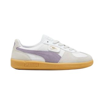 Puma Women's Palermo Leather Sneakers in White/Grey