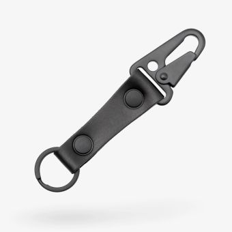 Fab Hook Keychain in Black