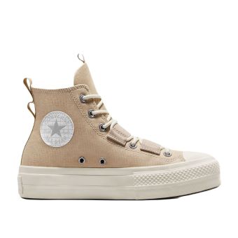 Chuck Taylor All Star Lift Platform in Nutty Granola/Egret/Fossilized