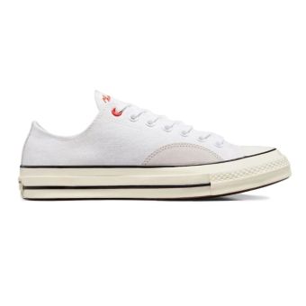 Converse Chuck 70 Canvas Low Top in OX White/Pale Putty/Fever Dream