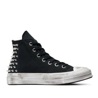 Converse Chuck 70 Studded Canvas High Top in Black/White/Black