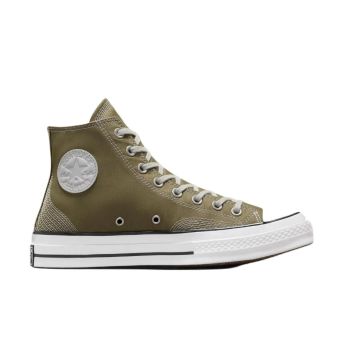 Converse Chuck 70 Canvas Multi-Stitch High Top in Mossy Sloth/Fossilized