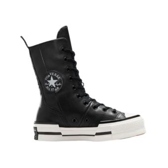 Converse Chuck 70 Plus X-Hi High Top in Black/Black/Egret