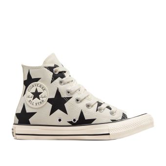 Chuck Taylor All Star Large Stars in Egret/Black/Egret