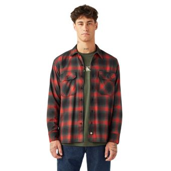 Dickies X Spitfire Flannel Shirt in Red