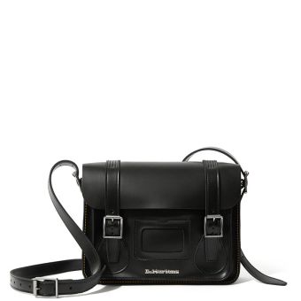 Dr. Martens 11 Inch Leather Satchel in Black