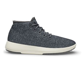 Allbirds Men's Wool Runner-up Mizzles in Dark Grey/Natural White Sole