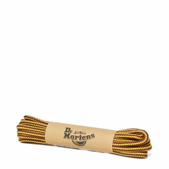 Dr. Martens 55 Inch (140 Cm)Round Shoe Laces (8-10 Eye) in Brown-Yellow