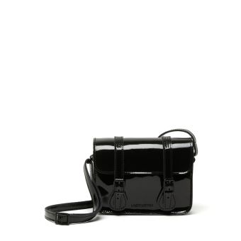 Dr. Martens 7 Inch Patent Leather Satchel in Black