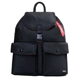 Alpha Industries Nylon Backpack in Black