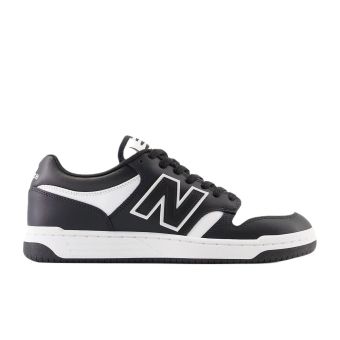 New Balance Unisex 480 in White with black