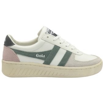 Gola Classics Women's Grandslam Trident Sneakers in White/Slate/Shadow