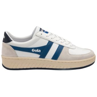 Gola Classics Men's Grandslam Classic Sneakers in White/Marine Blue/Navy
